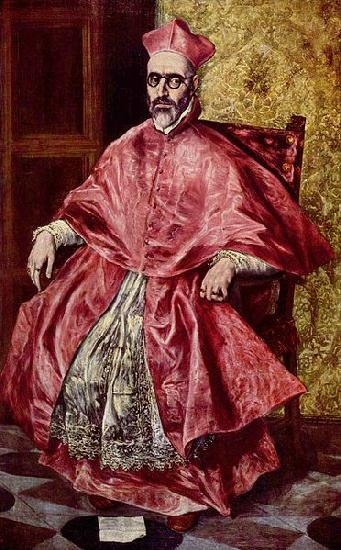 El Greco Portrat des Kardinalinquisitors Don Fernando Nino de Guevara Germany oil painting art